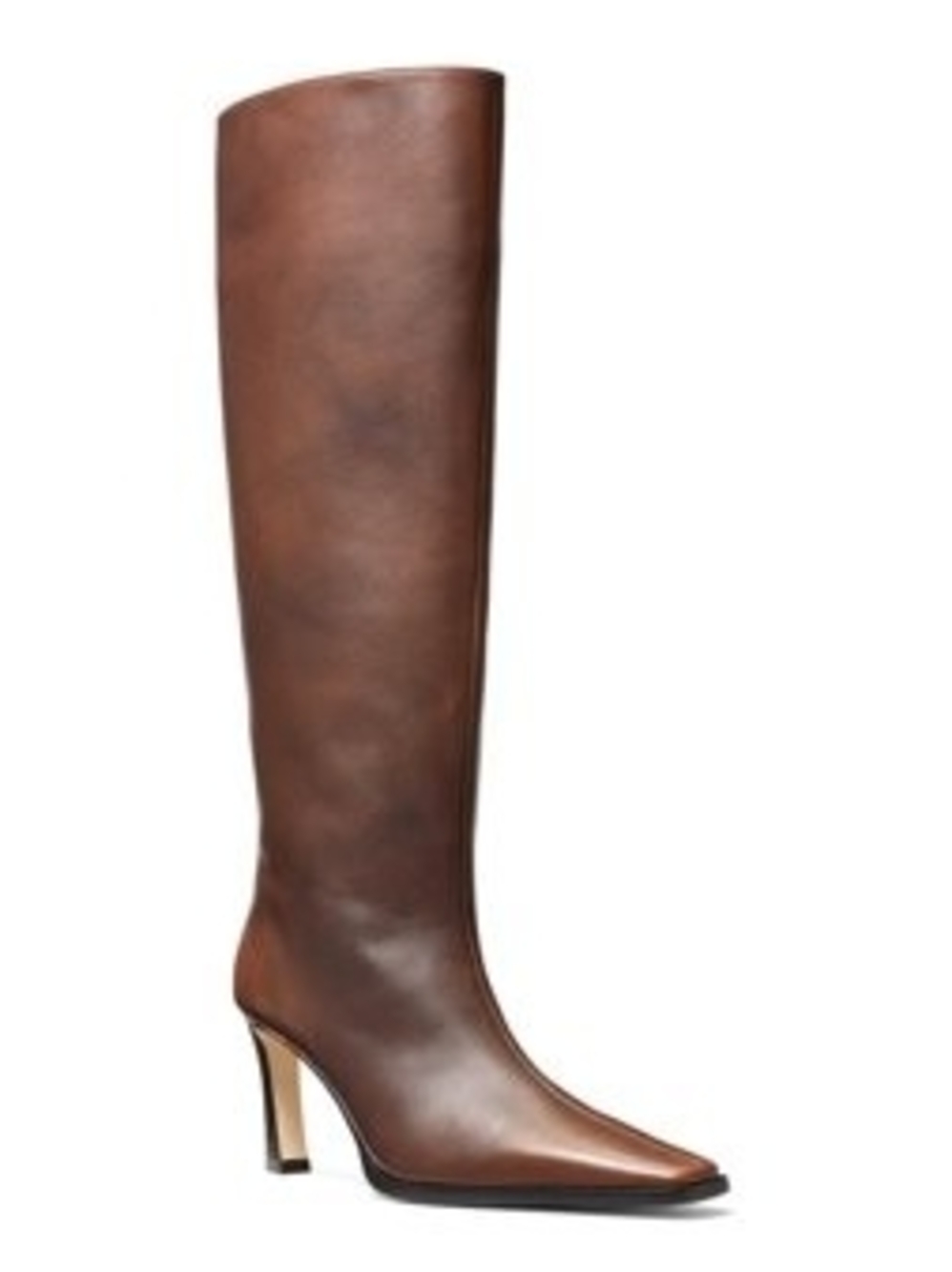 Michael Kors Darrah Burnished Luggage Brown Knee Boots 7m